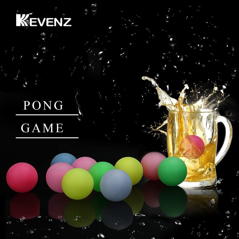 KEVENZ كرات بينغ بونغ، 40+ مم كرات تنس طاولة ملونة متنوعة، كرات بونغ متعددة الألوان لألعاب البونغ، الفنون والحرف، تزيين الحفلات، غير مخصصة لحفرة الكرات - Image 4